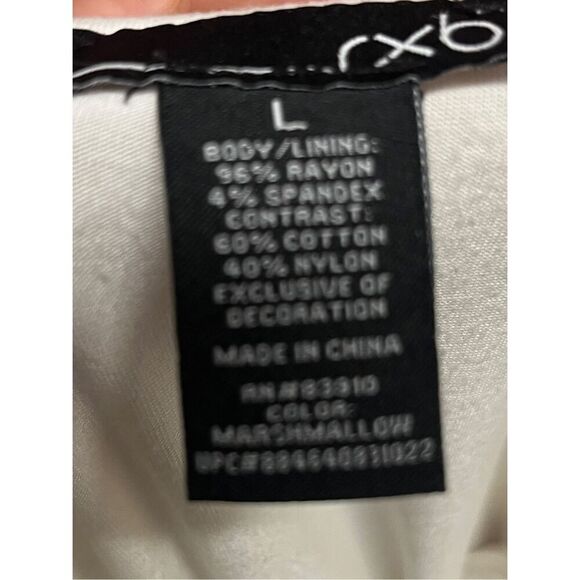 RXB Lace White Blouse. Size Large - Picture 7 of 8